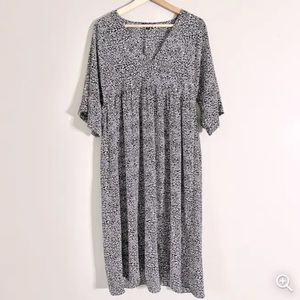 Mittoshop Cheetah Print Maxi Dress